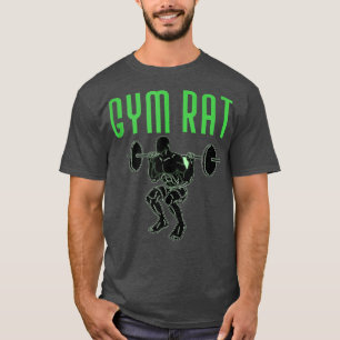 Camiseta Formação Em Peso De Rato De Gym Eercise Levantando