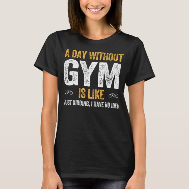 Camiseta Formação para exercícios de malhação GYM (Frente)