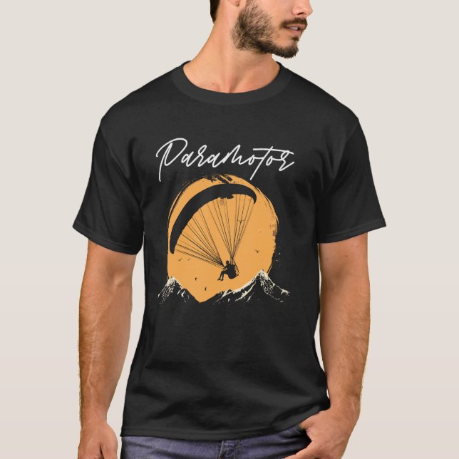 Camiseta Formação Parapente de Paramotor de Voo (Frente)