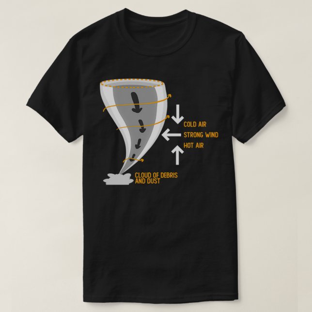 Camiseta Formação Tornado Meteorologista Storm Chaser Meteo (Frente do Design)