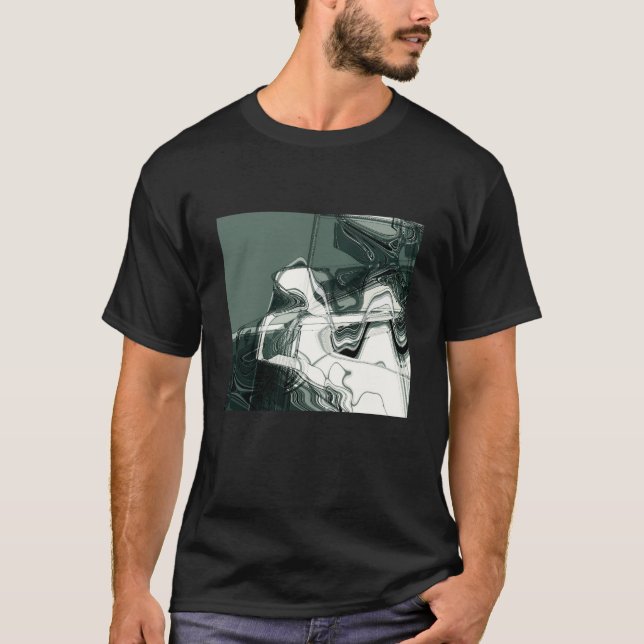 Camiseta Formações terrestres - Abstrato Art (Frente)