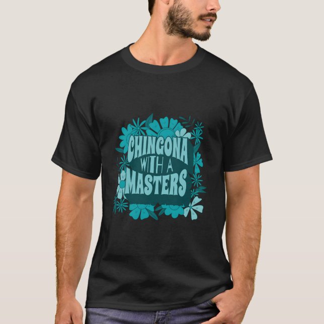 Camiseta Formada Latina Educada Latina Chingona Com Uma  (Frente)