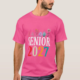 Camiseta Formado 2027 Groovy Retro Graduado Turma De 2027 G