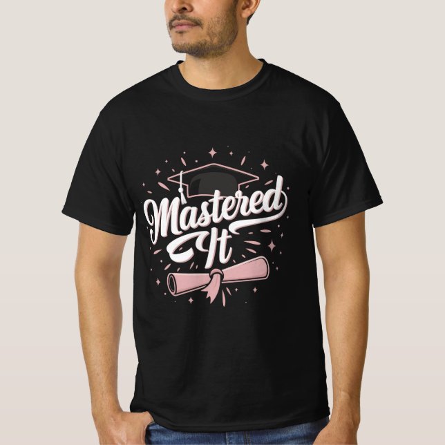 Camiseta Formado Mestrado Graduado MBA Graduação (Frente)