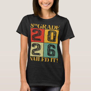 Camiseta Formado na 8ª Série Acertou a Formatura do Ensino