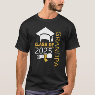 Camiseta Formado na Turma de 2025 Avô Orgulhoso Turma de