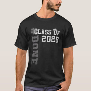 Camiseta Formado Turma de 2026 Graduado Sênior 2026 Graduaç