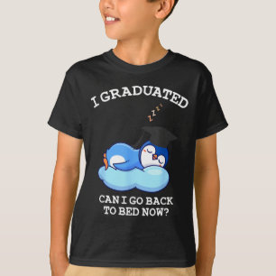 Camiseta Formado volto para a cama - graduação de pinguim e