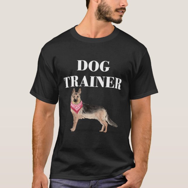 Camiseta Formador de cães german shepherd Hoodie de treino  (Frente)