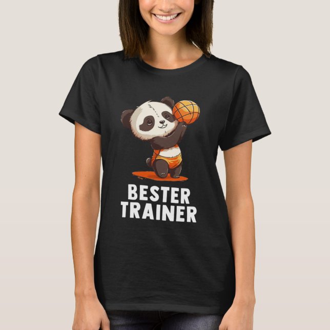 Camiseta Formador de vôlei Cute Baby Panda Voleibol (Frente)