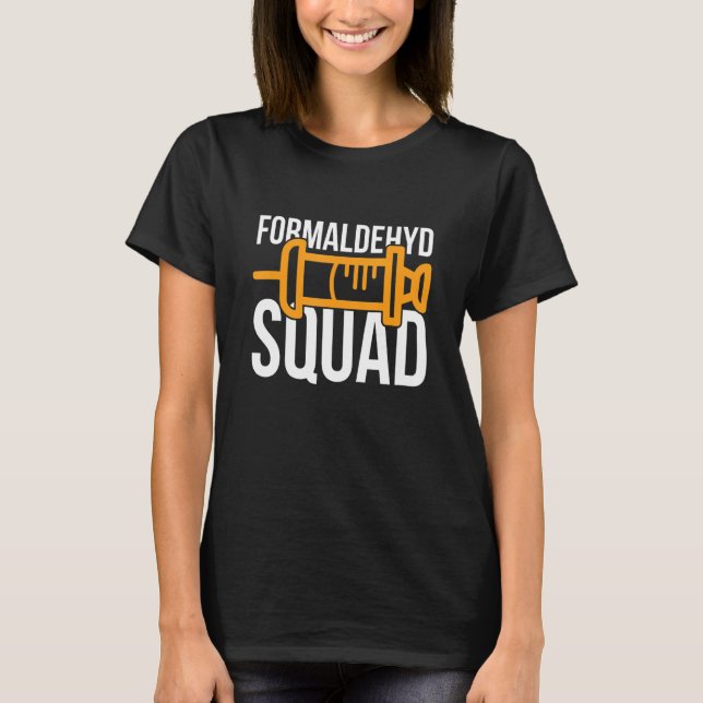 Camiseta Formaldehyd Squad Para Um Embalador Formaldehyd (Frente)