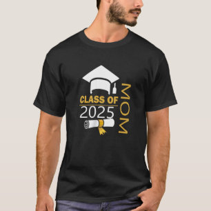 Camiseta Formanda da Turma de 2025 Orgulhosa Mãe da Turma d