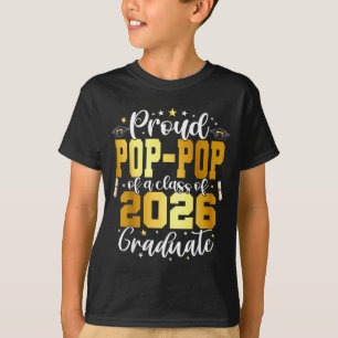 Camiseta Formando 2026 orgulhoso pop-pop da turma de 2026