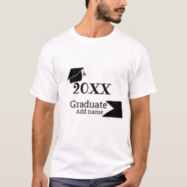 Camiseta Formando 20XX graduação que é simples e moderno