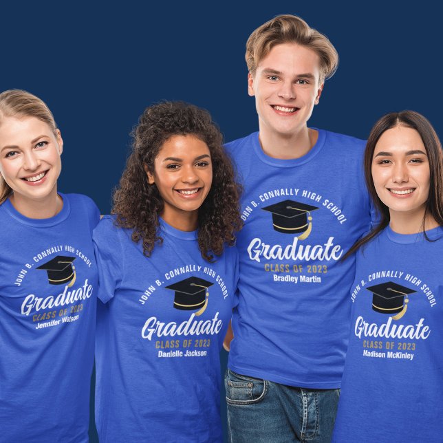 Camiseta Formando Azul Personalizado 2023 Graduação (Criador carregado)