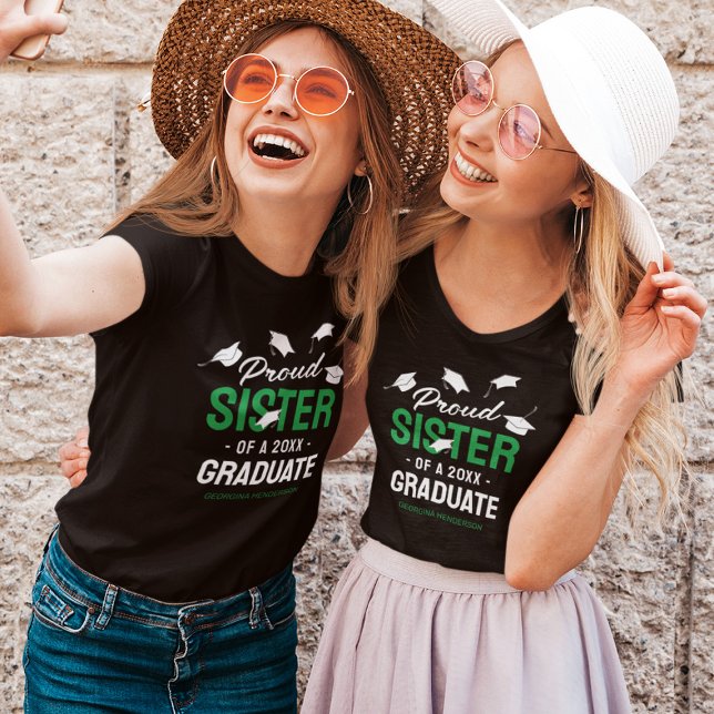 Camiseta Formando Black Green Proud Sister 2025 (Criador carregado)