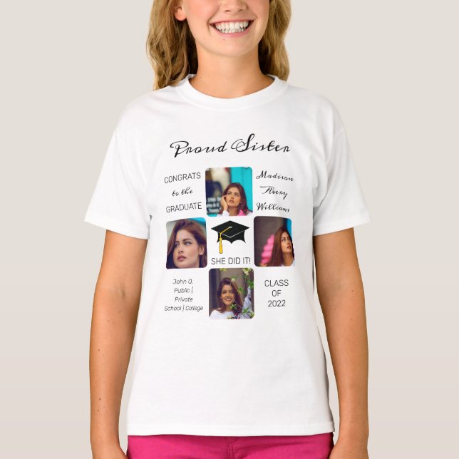 Camiseta Formando Boné Múltipla Irmã Orgulhosa de Manutençã (Frente)