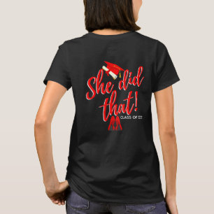 Camiseta Formando & Boujee  Ela Fez Isso  Graduação De Red 