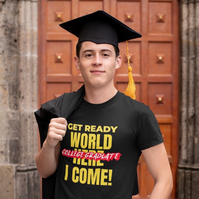CAMISETA FORMANDO DA FACULDADE - PREPARE-SE PARA O MUNDO AQ (Criador carregado)
