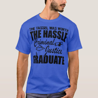 Camiseta Formando da Justiça Criminal A tassel valeu a pena
