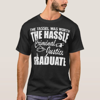 Camiseta Formando da Justiça Criminal A tassel valeu a pena