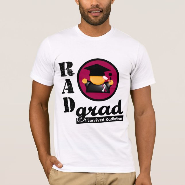Camiseta Formando da radiação CANCER PRINCIPAL E de PESCOÇO (Frente)