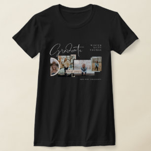 Camiseta Formando de Colagem de Fotografias com Graduação