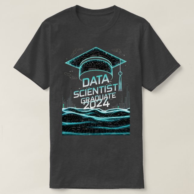Camiseta formando de dados do cientista 2024 formando de es (Frente do Design)