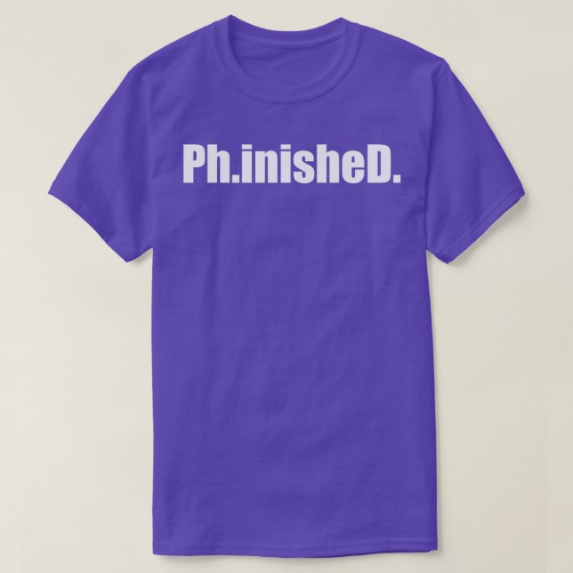 Camiseta Formando de Doutorado de PhD (Frente do Design)