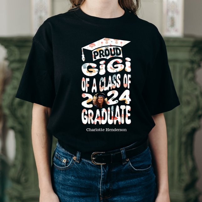 Camiseta Formando de Foto Ortográfica Gigi 2024 de Nome Per (Criador carregado)