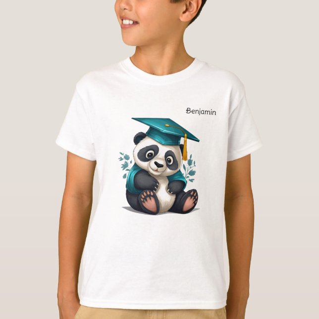 Camiseta Formando de jardim de infância personalizado Panda (Frente)