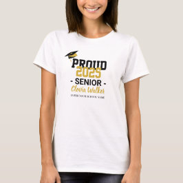 Camiseta Formando de mais velho escolar orgulhoso personali