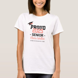 Camiseta Formando de mais velho escolar orgulhoso personali