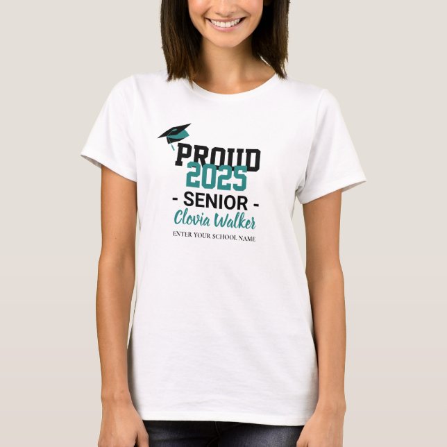 Camiseta Formando de mais velho escolar orgulhoso personali (Frente)