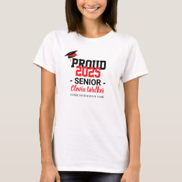 Camiseta Formando de mais velho escolar orgulhoso personali
