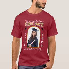 Camiseta Formando de Parabéns de Graduação de Fotos Persona