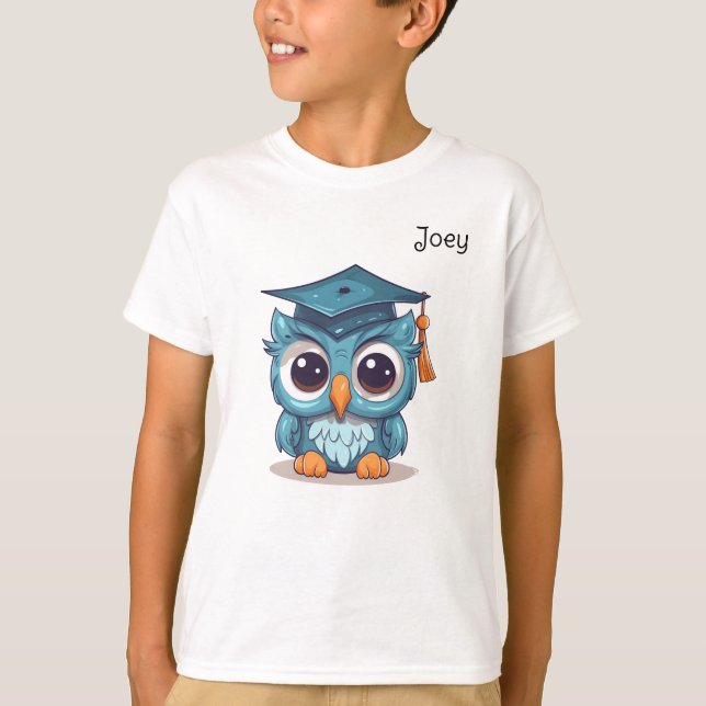 Camiseta Formando do jardim de infância da coruja (Frente)