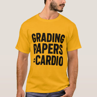 Camiseta Formando Documentos = Cardio - Engraçado Desi.