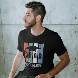 Camiseta Formando nostálgico do boné de formatura retrorref