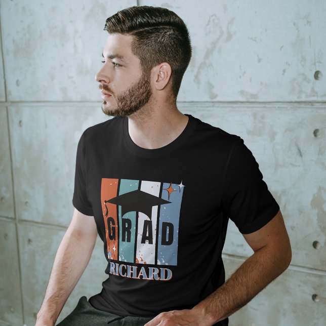 Camiseta Formando nostálgico do boné de formatura retrorref (Criador carregado)