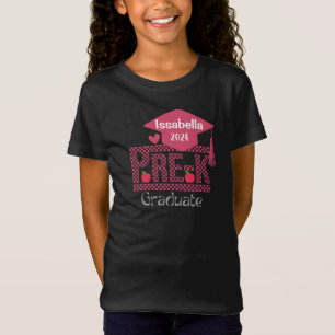 Camiseta Formando Pré-K Personalizado Chekered e Boné para 