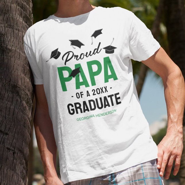 Camiseta Formando Preto Verde Orgulhoso Papa 2025 (Criador carregado)