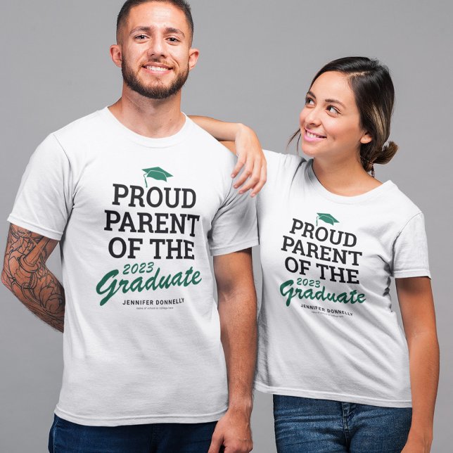 Camiseta Formando Preto Verde Preto da Família-Pai Orgulhos (Criador carregado)