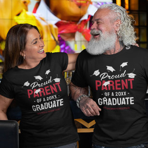 Camiseta Formando Preto Vermelho Orgulhoso Pai 2025