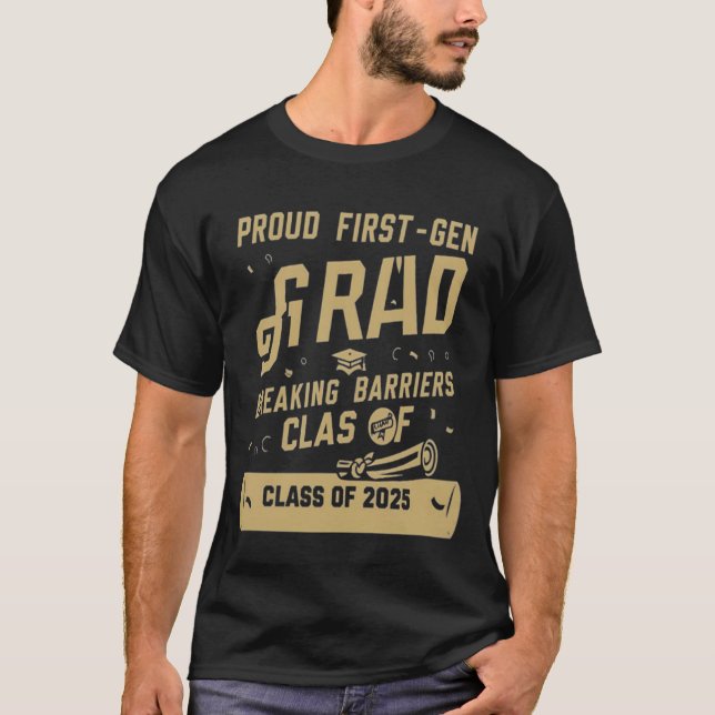 Camiseta Formando T-Shirt de Primeira Geração Orgulhosa - C (Frente)