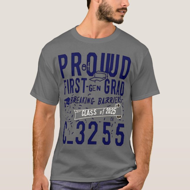 Camiseta Formando T-Shirt de Primeira Geração Orgulhosa - C (Frente)