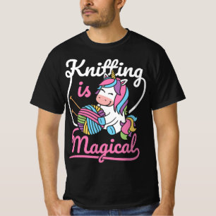 Camiseta Formando um tricô para mulheres do Slogan da Unicó