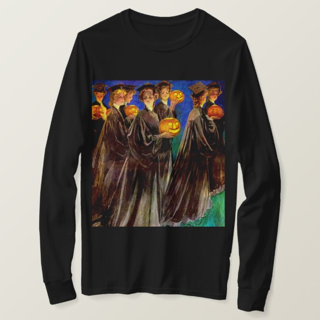 Camiseta Formandos da Escola de Bruxas de Halloween (Frente do Design)
