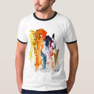 Camiseta Formas Abstratas Nascidas da Paleta de um Artista