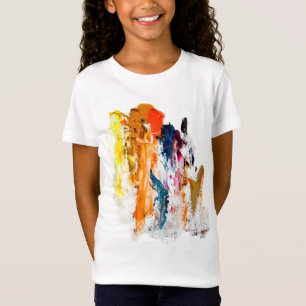 Camiseta Formas Abstratas Nascidas da Paleta de um Artista